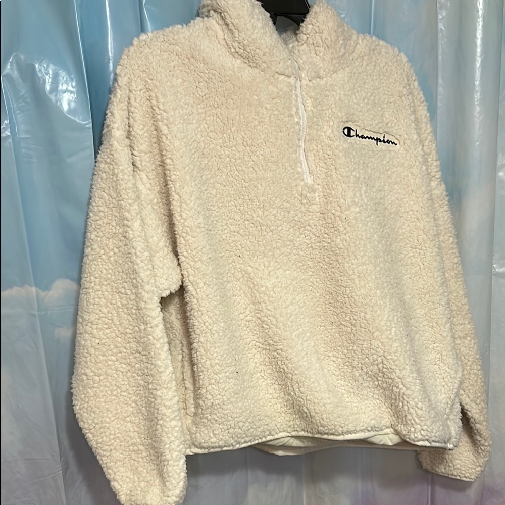 Champion Off-White Sherpa Hoodie